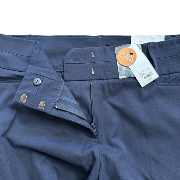 Lane Bryant Sz 14 Capri Pants 4 Season Collection Flex Magic Waistband Navy NWT - Picture 4 of 12